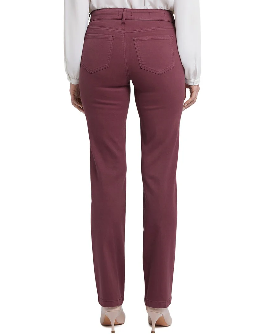 NYDJ Marilyn Dark Cherry Straight Leg Jean