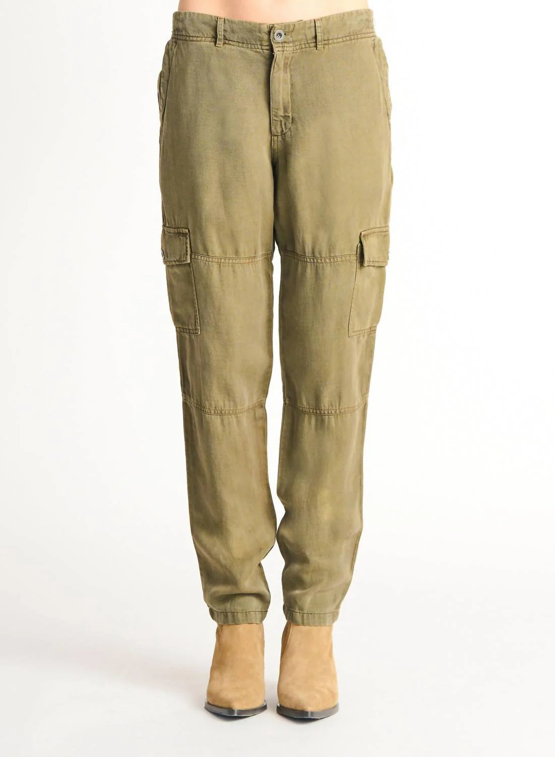 Straight Leg Cargo Pant In Olive