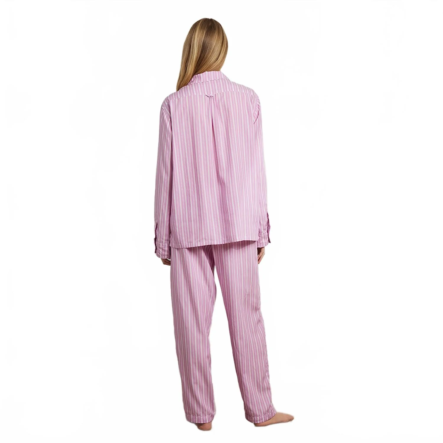 Women's Striped Soft Pajama In Lilac