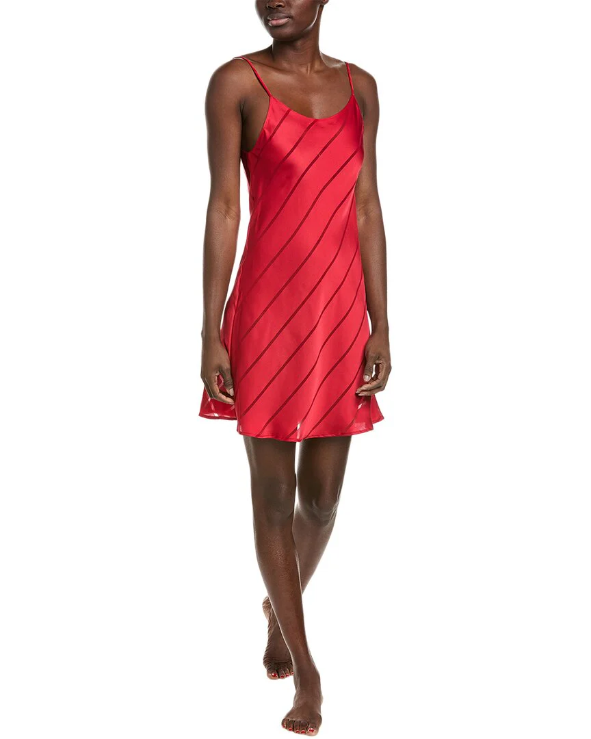 Natori Sheer Stripe Jacquard Chemise