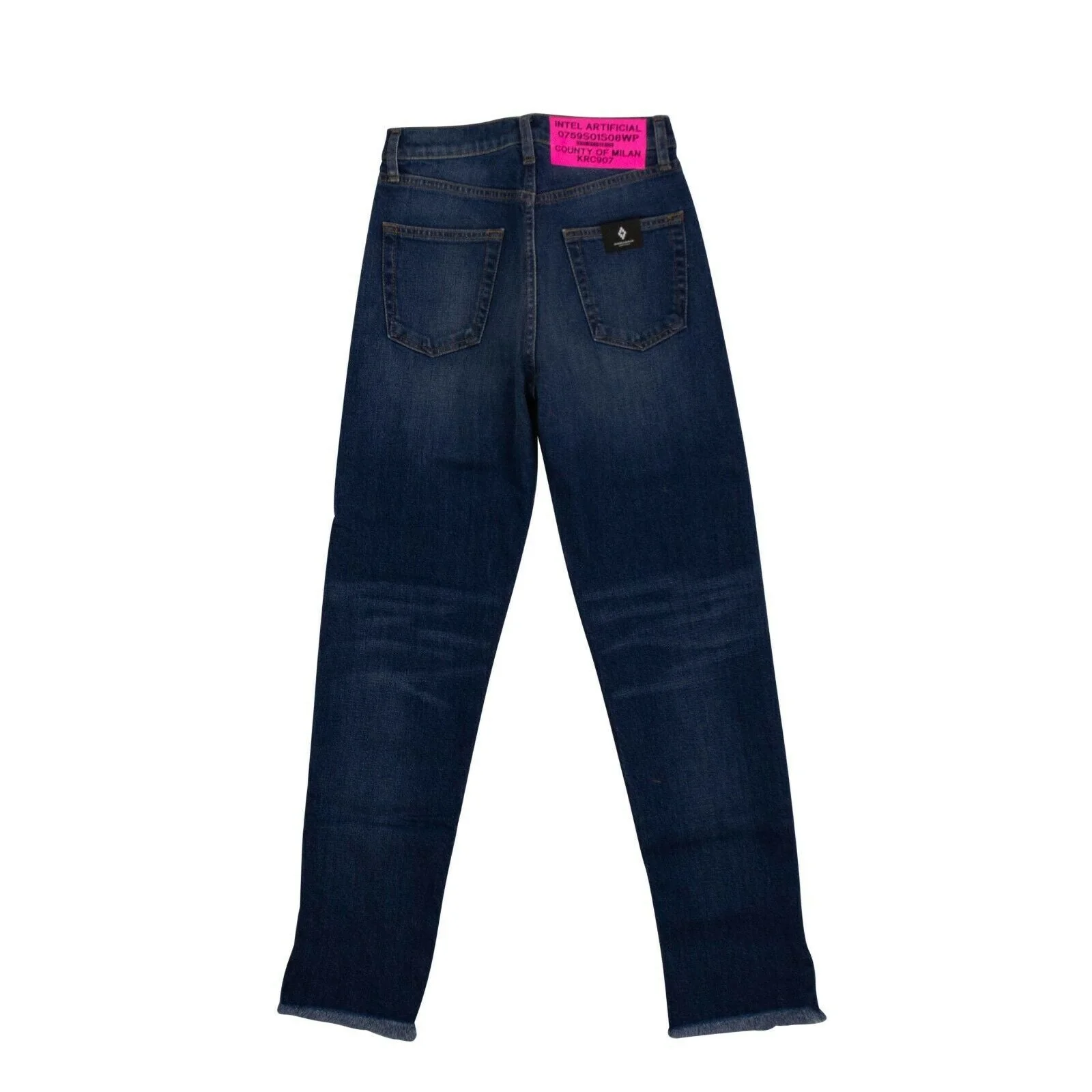 Denim Vintage Two-Tone Slim Jeans - Blue