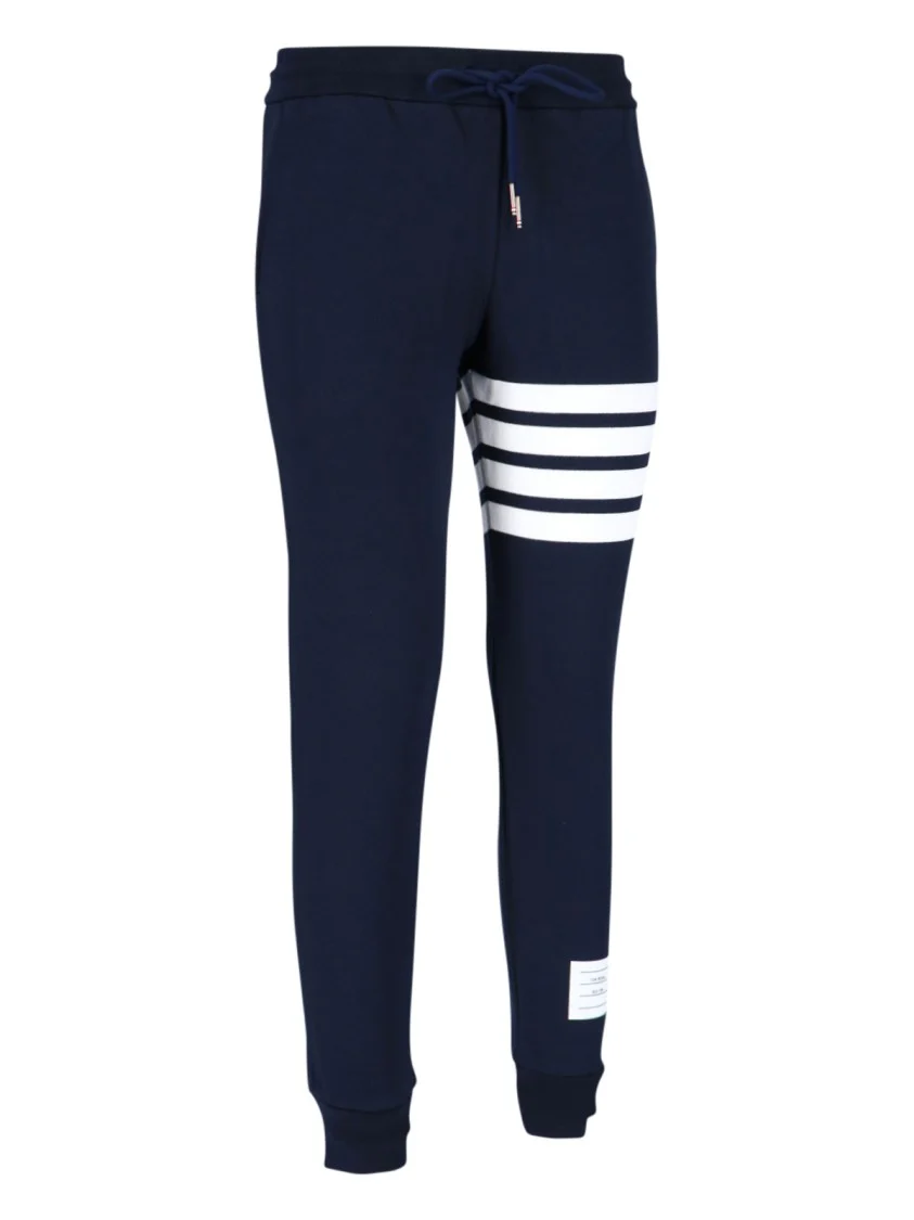4-Bar Tracksuit Bottoms – Blue