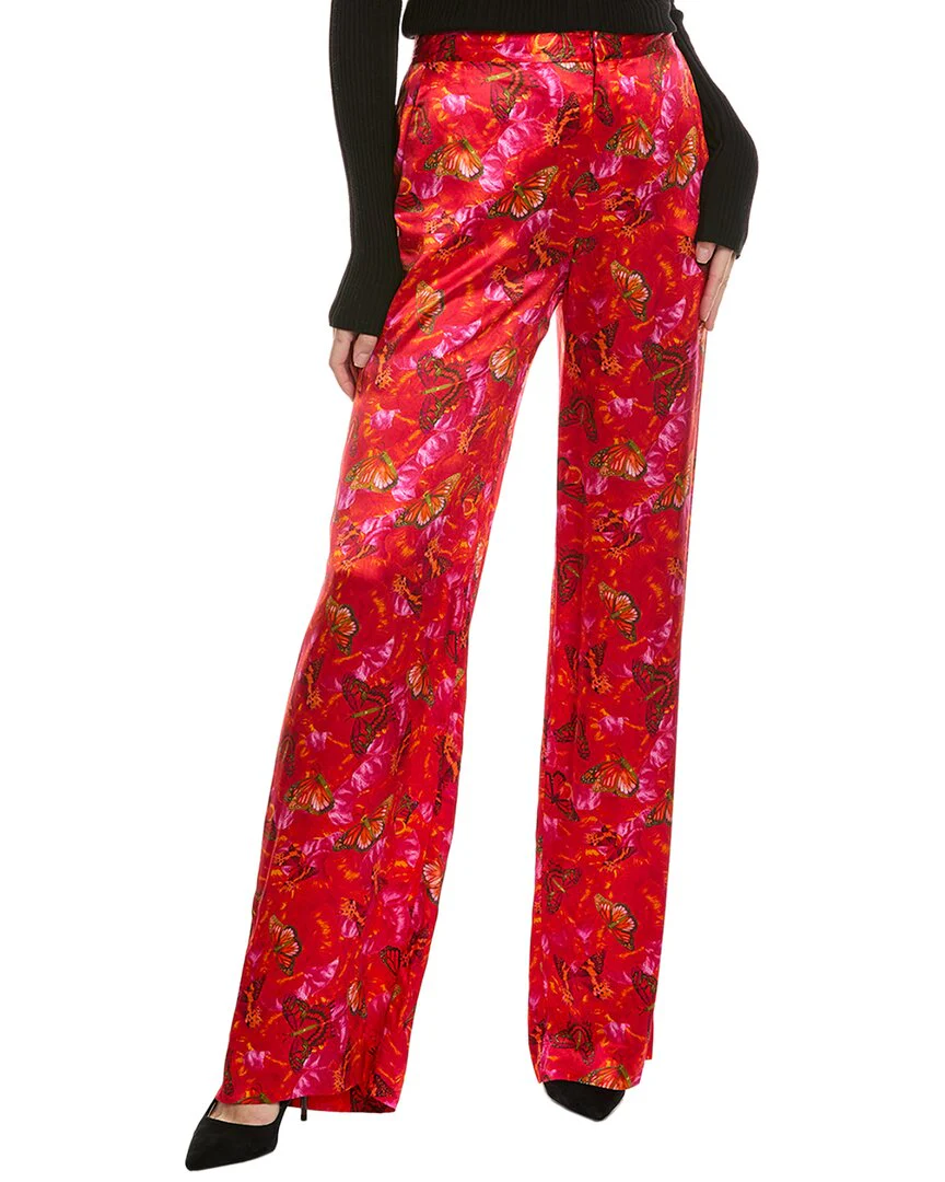 L’AGENCE Livvy Straight Leg Silk Trouser