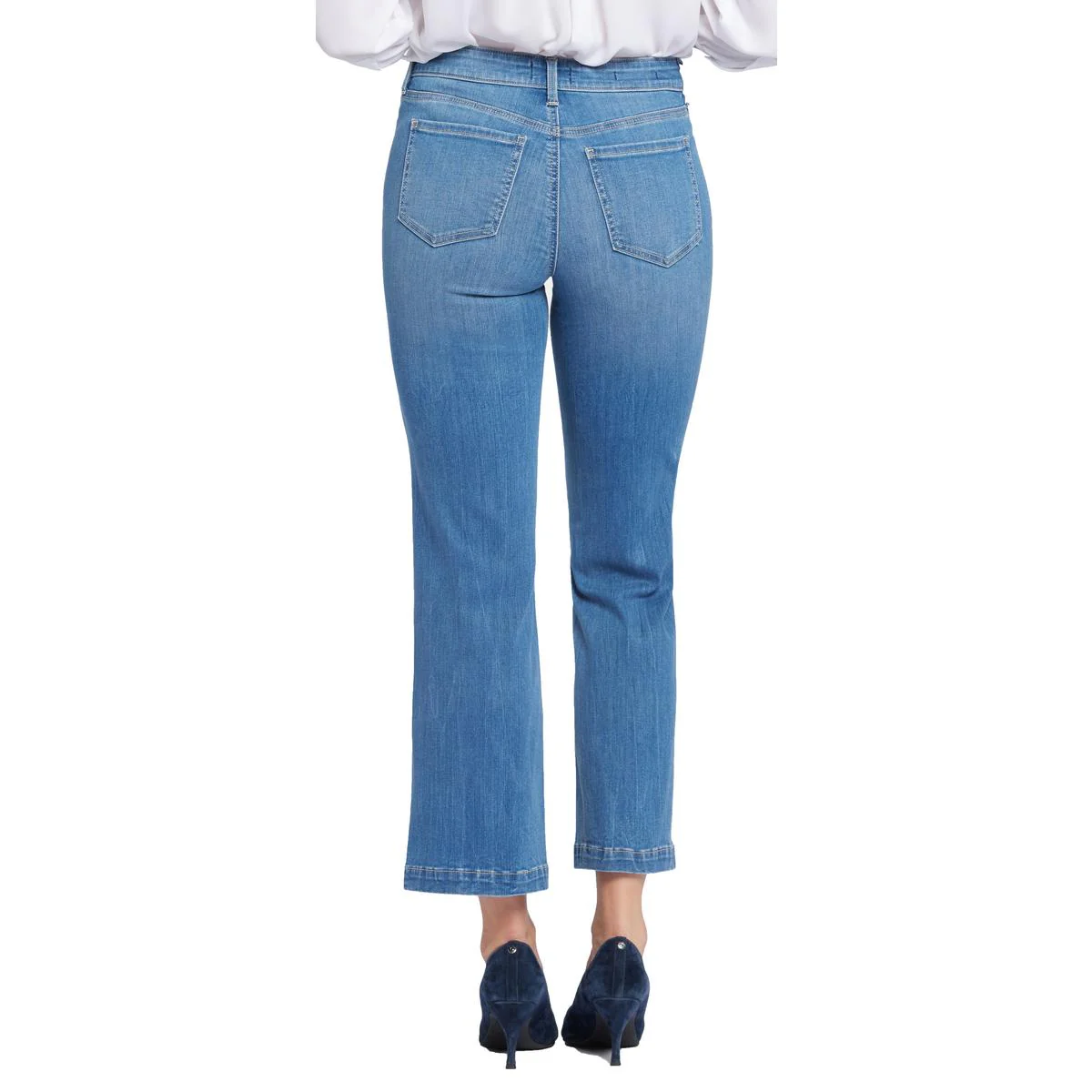 Julia Womens Relaxed Denim Flared Jeans