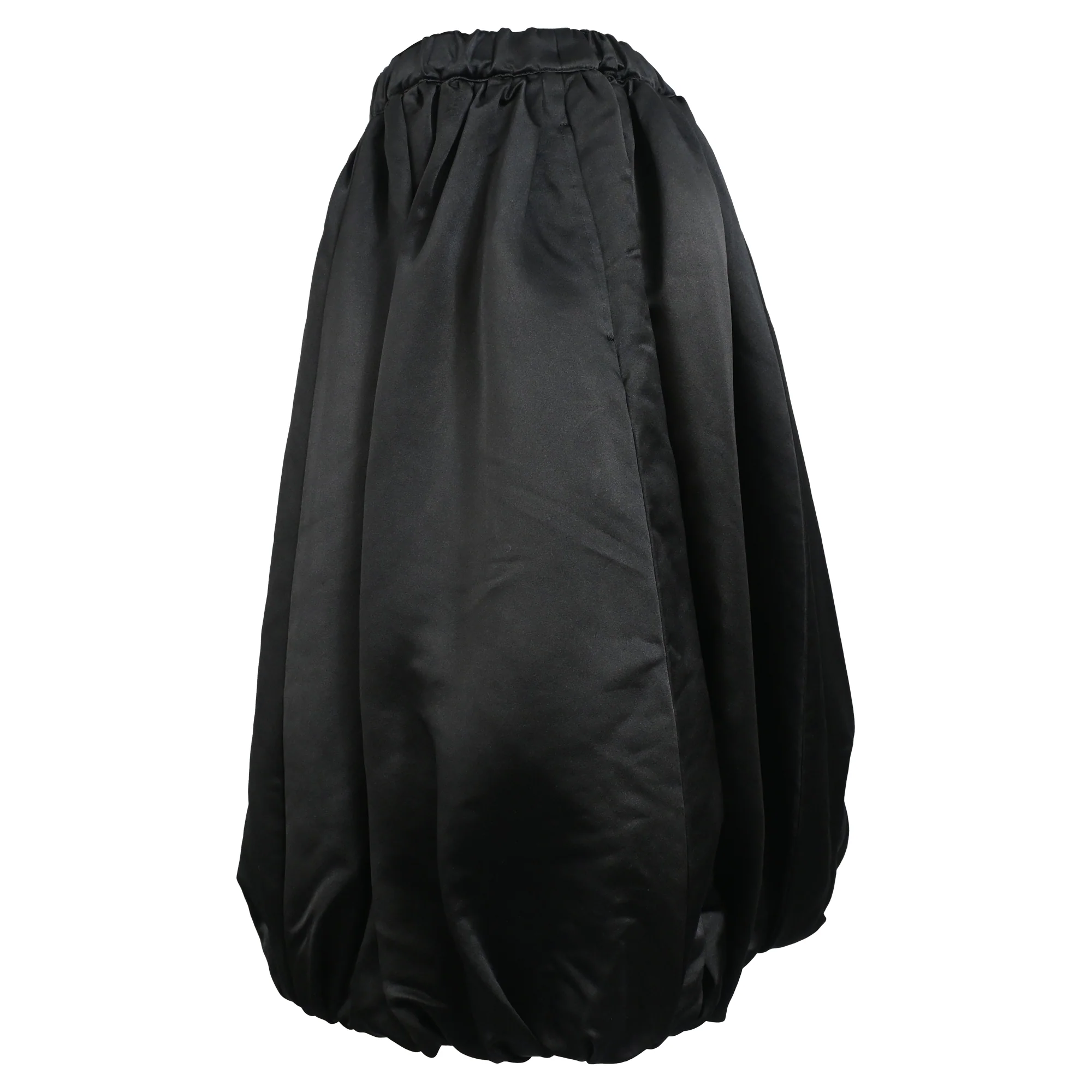 Comme Des Garçons Puffball Midi Skirt in Black Polyester