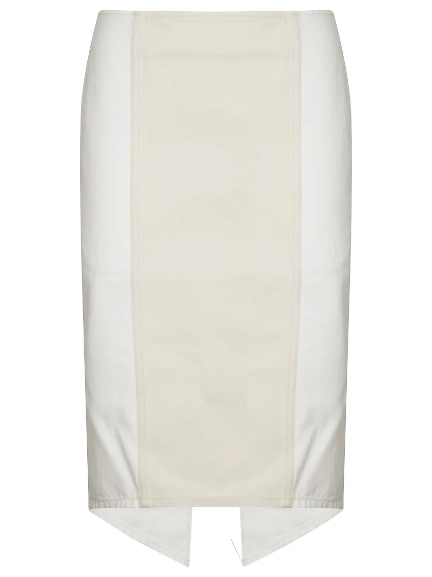 Layered Midi Skirt With Unique Split Detail