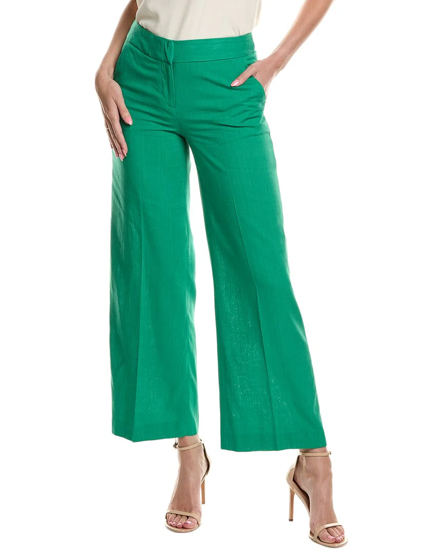 Tahari ASL Petite Linen-Blend Pant