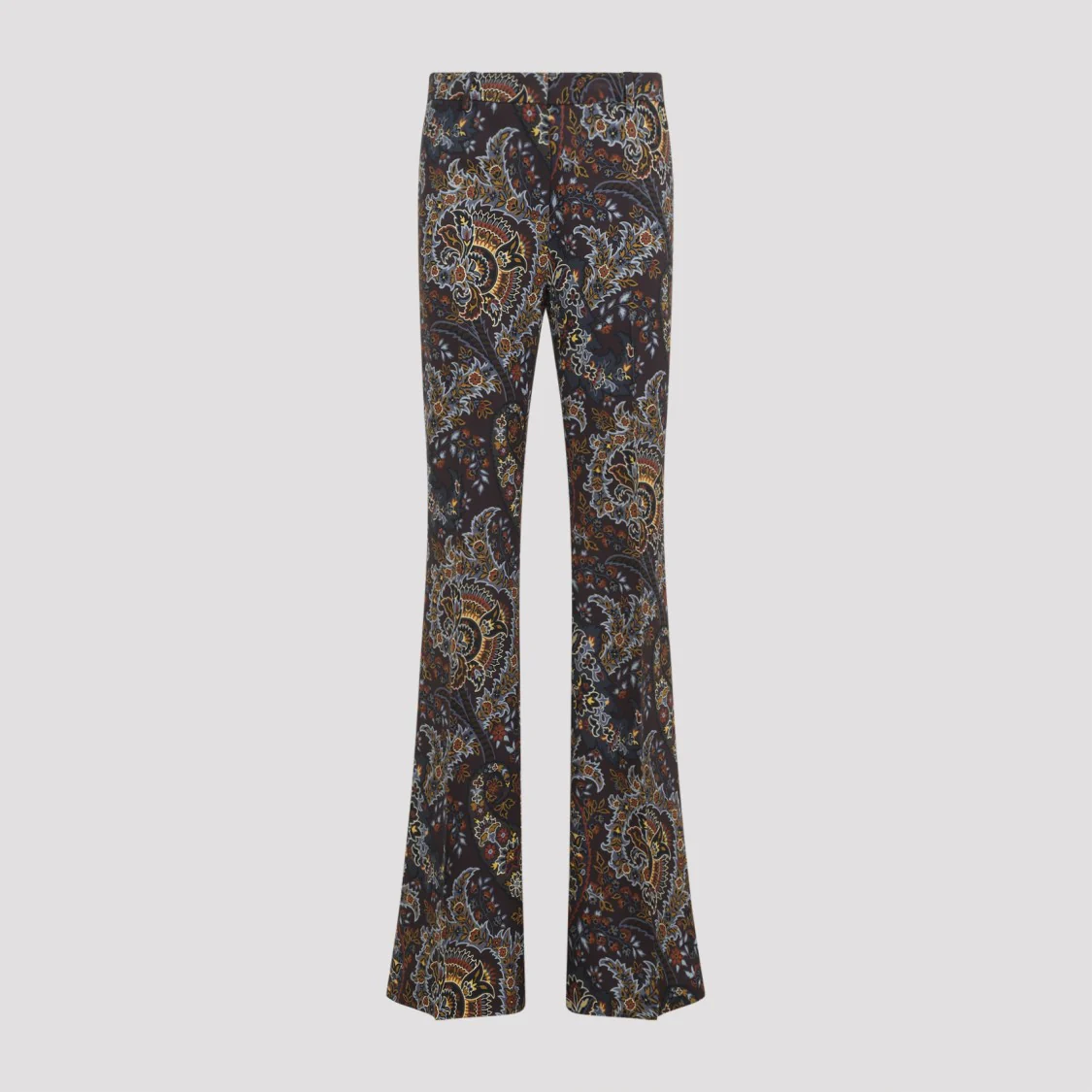 Cady Printed Blue Black Viscose Pants
