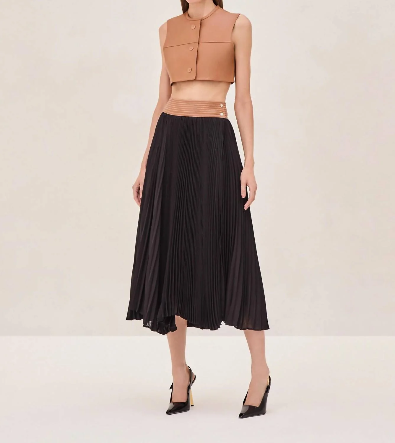 Tansia Skirt In Saddle Black