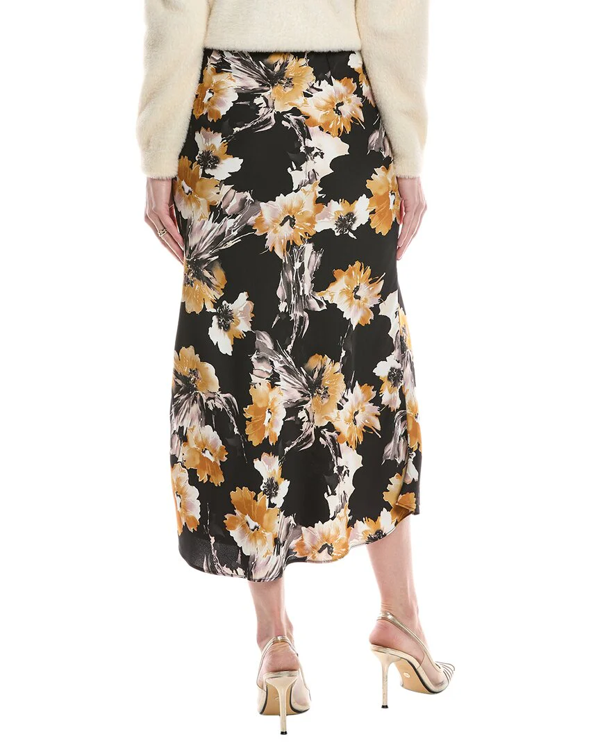 Gracia Satin Fishtail Midi Skirt