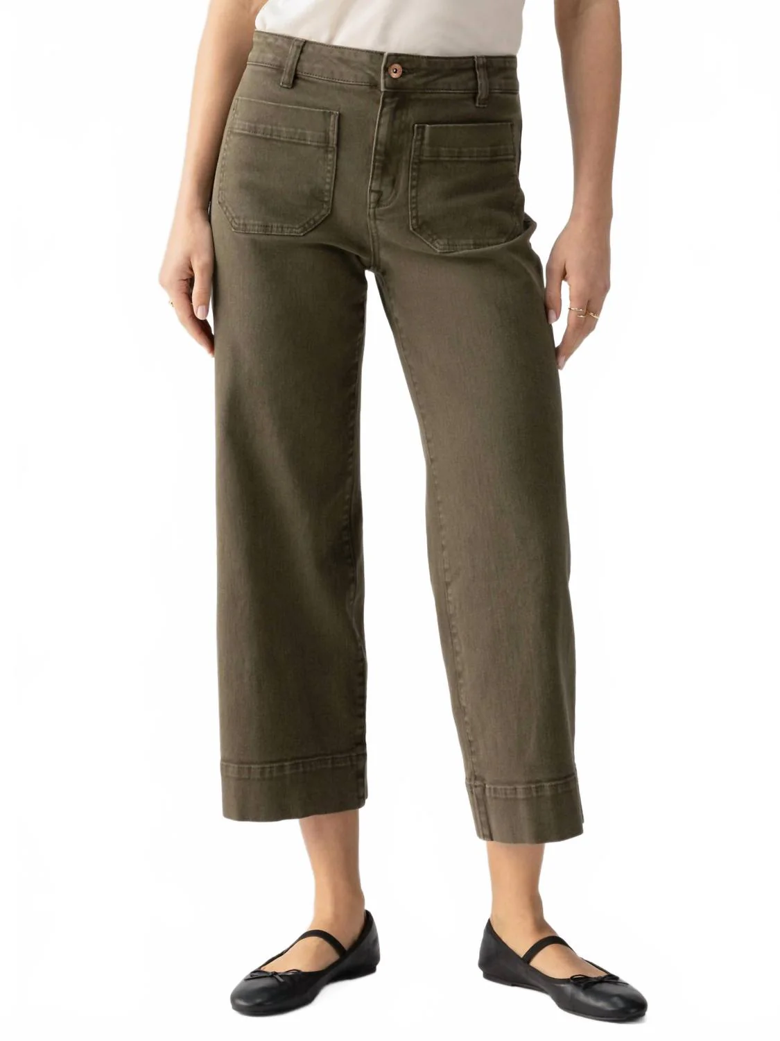 Marine Cropped Pants In Fatigue