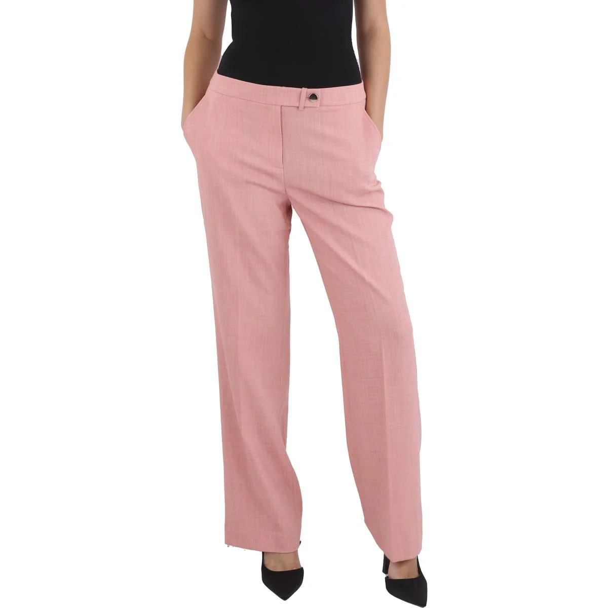 Womens Pocket Twill Straight Leg Pants