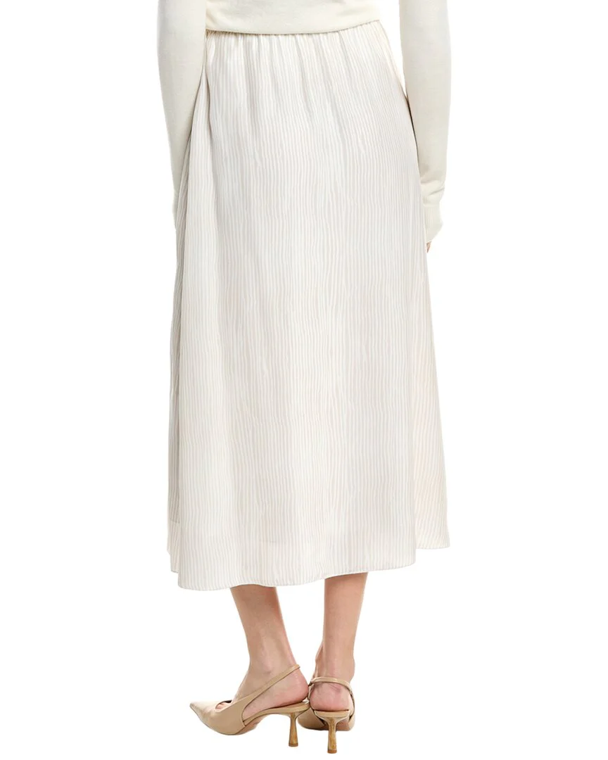 ATM Anthony Thomas Melillo Drawstring Silk Maxi Skirt