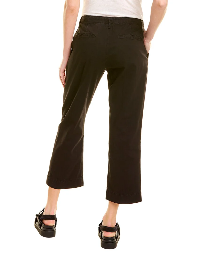 FRAME Denim Le Tomboy Washed Noir Rips Trouser