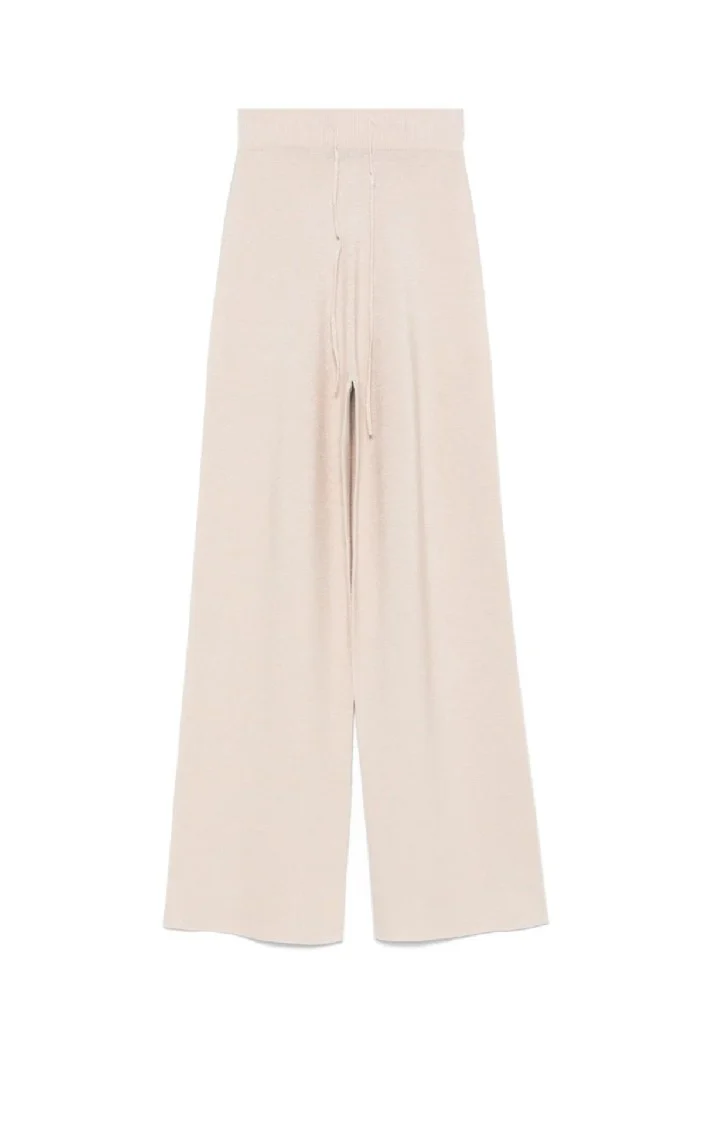 Wide-Leg Pants With Drawstring Waist