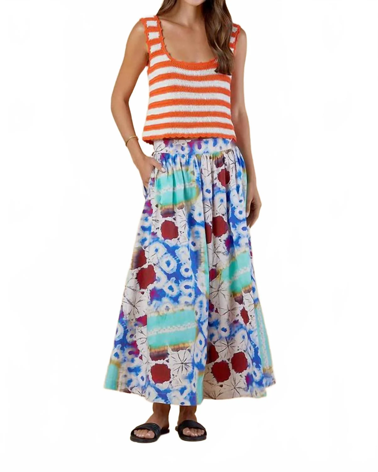 Kit Midi Skirt In Mar
