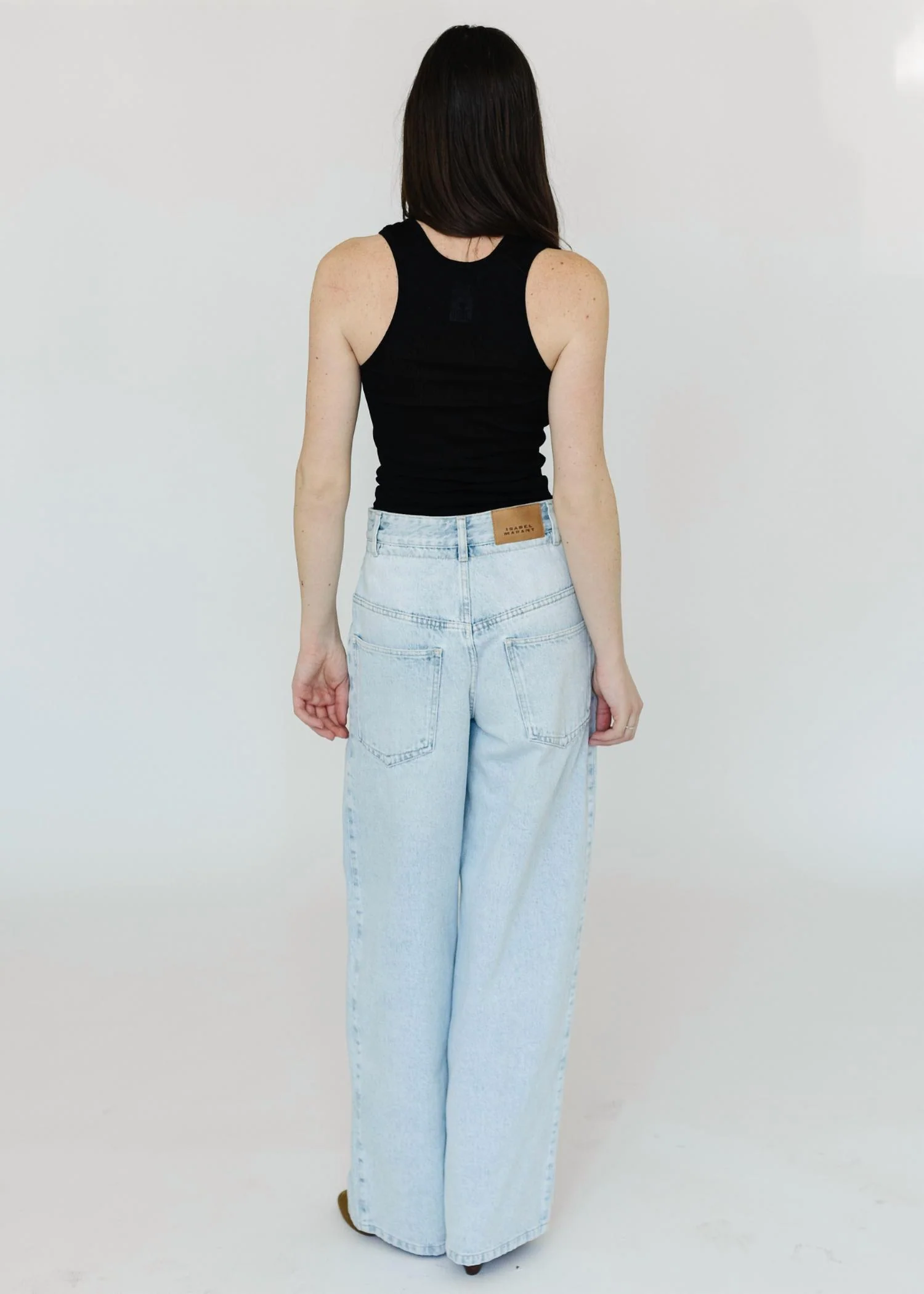 Rachelle Loose Fit Denim Jeans In Light Blue