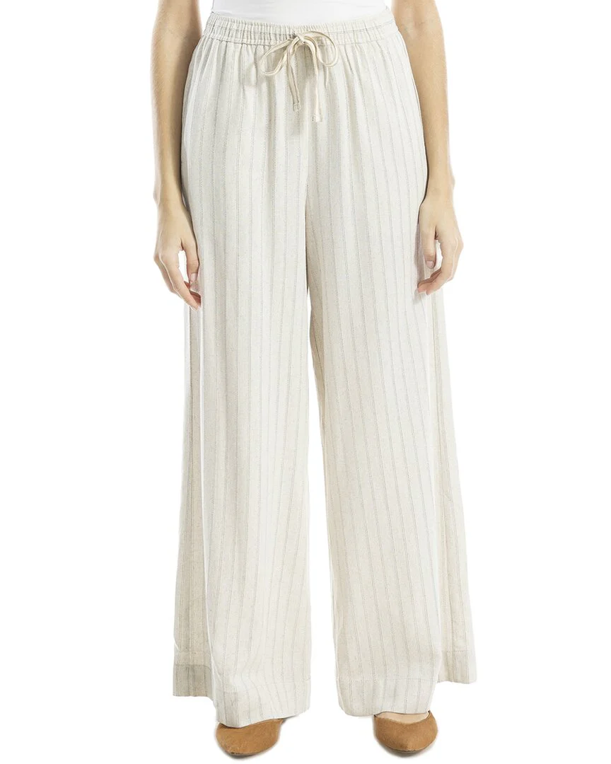 Max Studio Drawstring Linen-Blend Pant