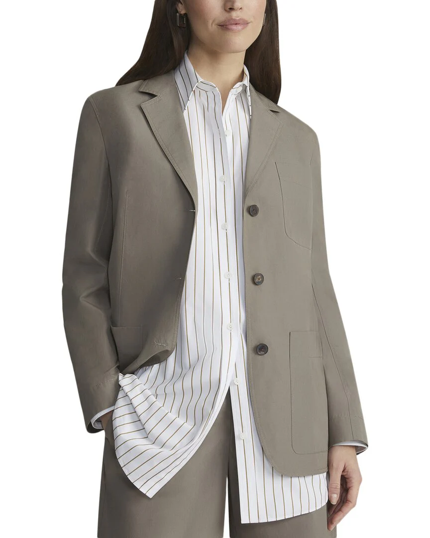 Lafayette 148 New York Patch Pocket Single Breasted Blazer