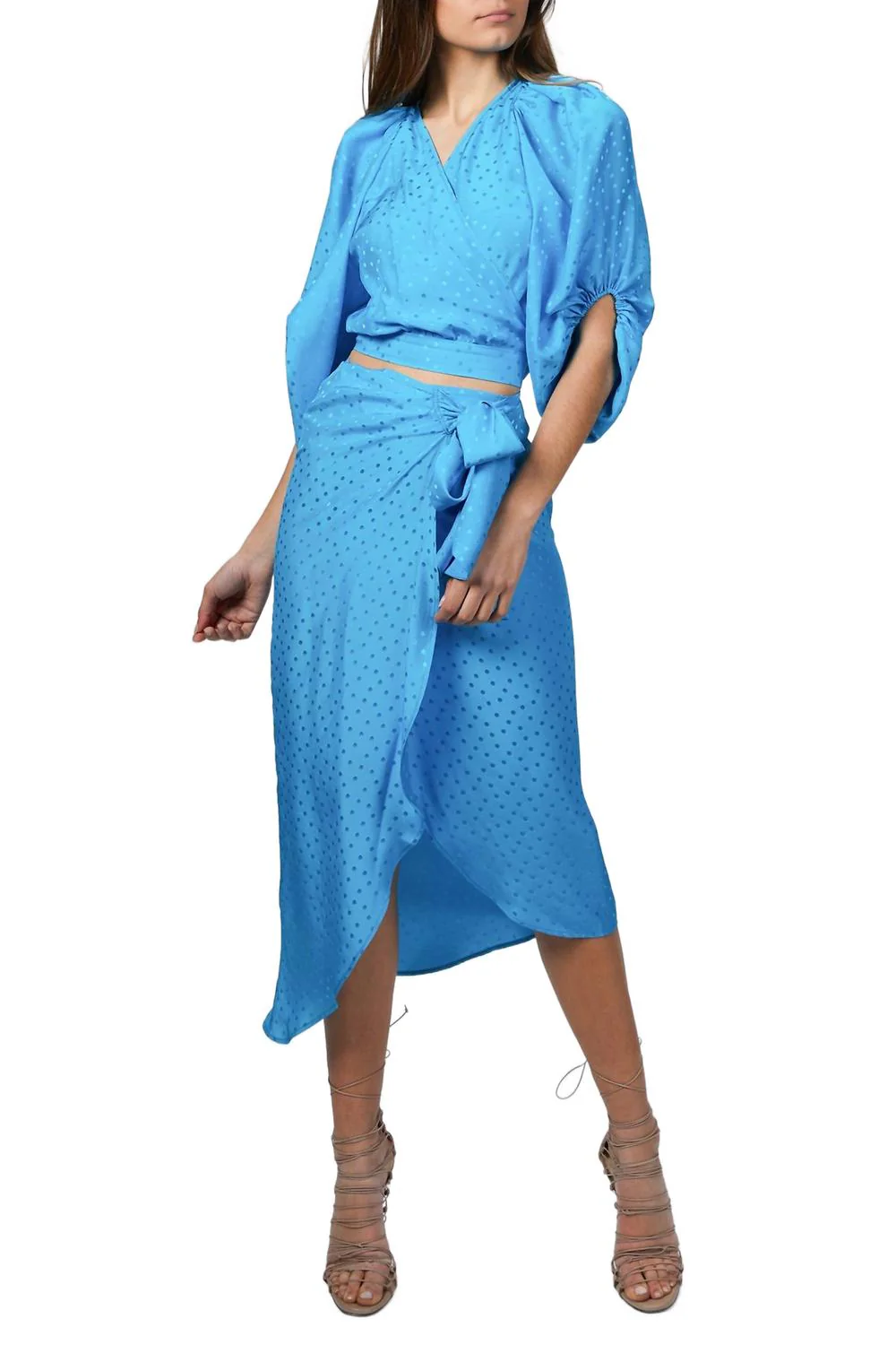 Skirt In Turquoise Jacquard