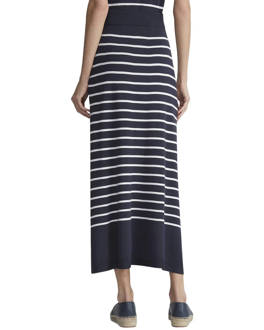 Lafayette 148 New York Stripe Pull On Knit Skirt
