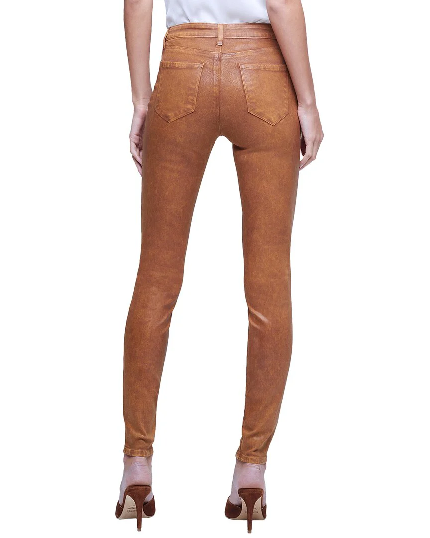 L'AGENCE Marguerite Java Mineral Coated High-Rise Skinny Jean