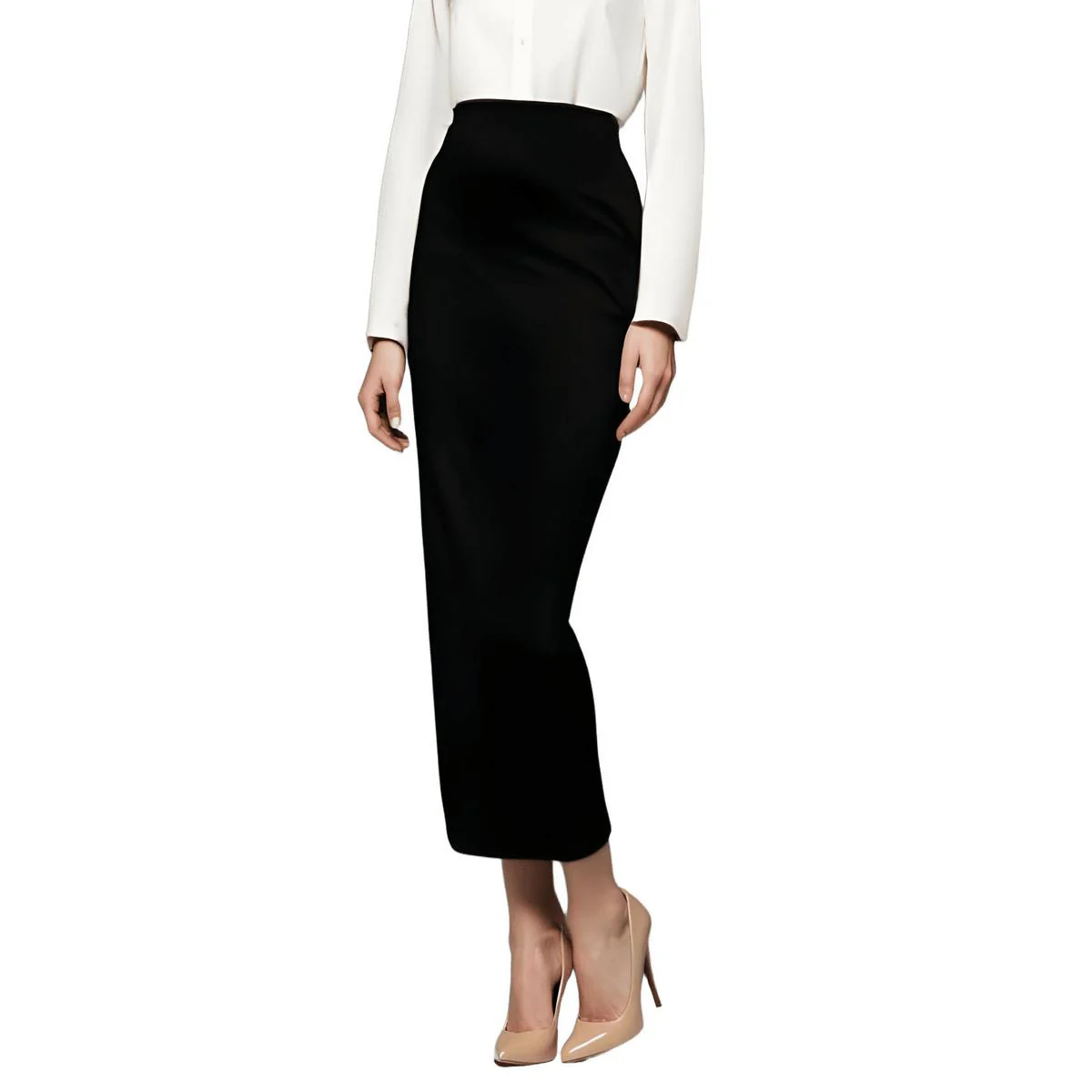 Womens Office Wear Professional Midi Skirt
