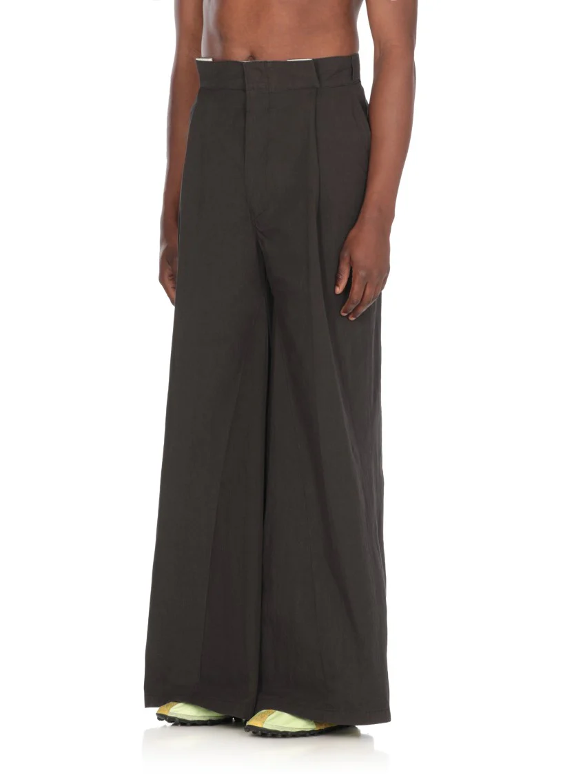 Four Stitches Palazzo Pants With Iconic Detail
