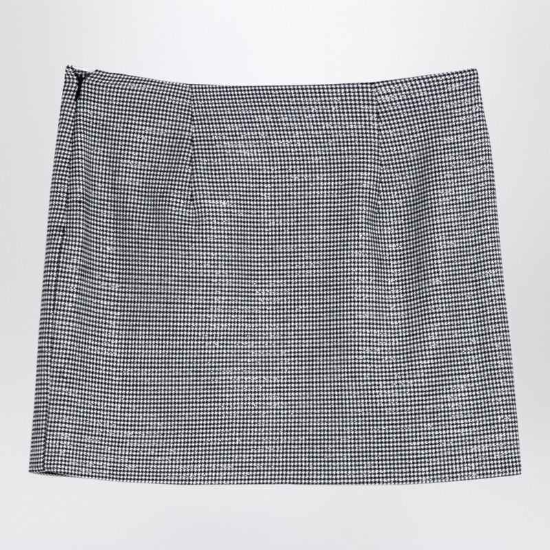 Alessandra Rich Women's Wool Mini Skirt With Darts