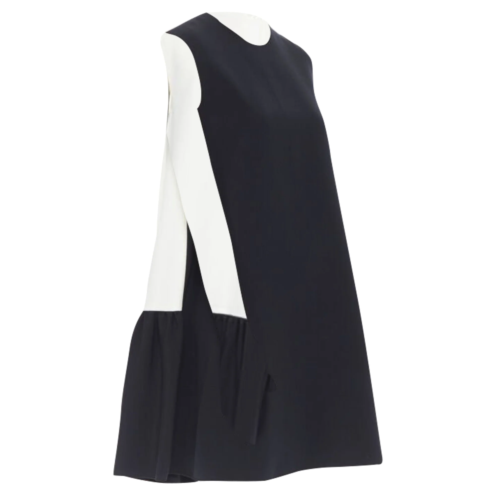 Roksanda sleeveless back panel pleated skirt boxy dress