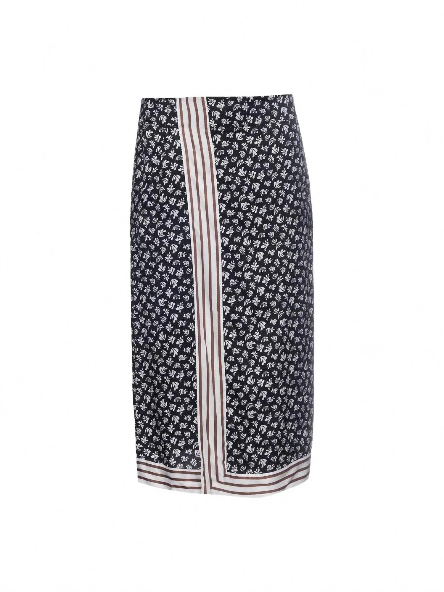 Iside In Black Leaf Print