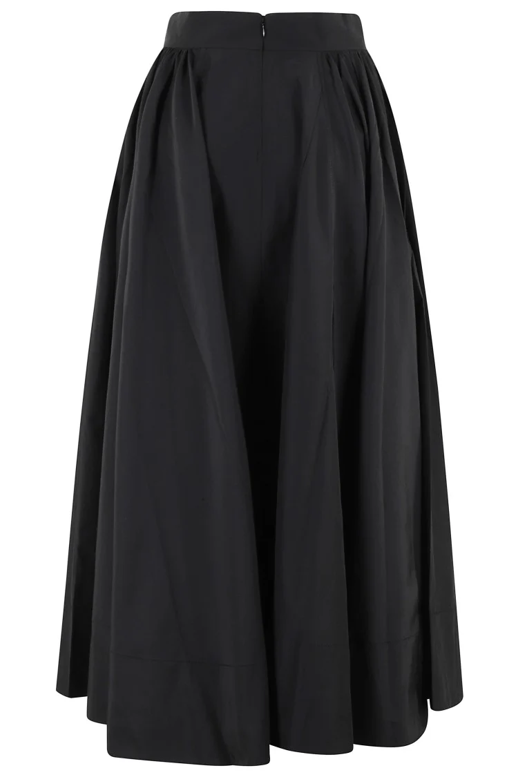 Tiered Maxi Skirt In Lightweight Cotton Taffeta