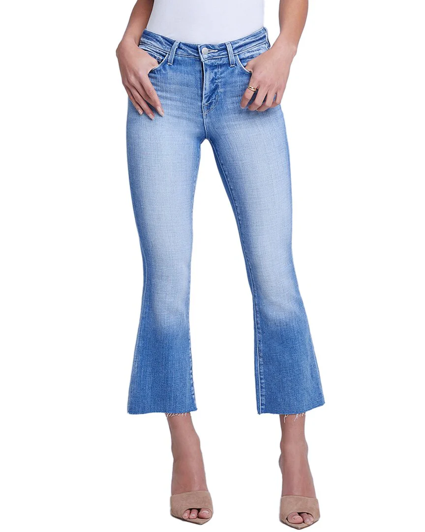L’AGENCE Kendra High-Rise Crop Flare Balboa Jean