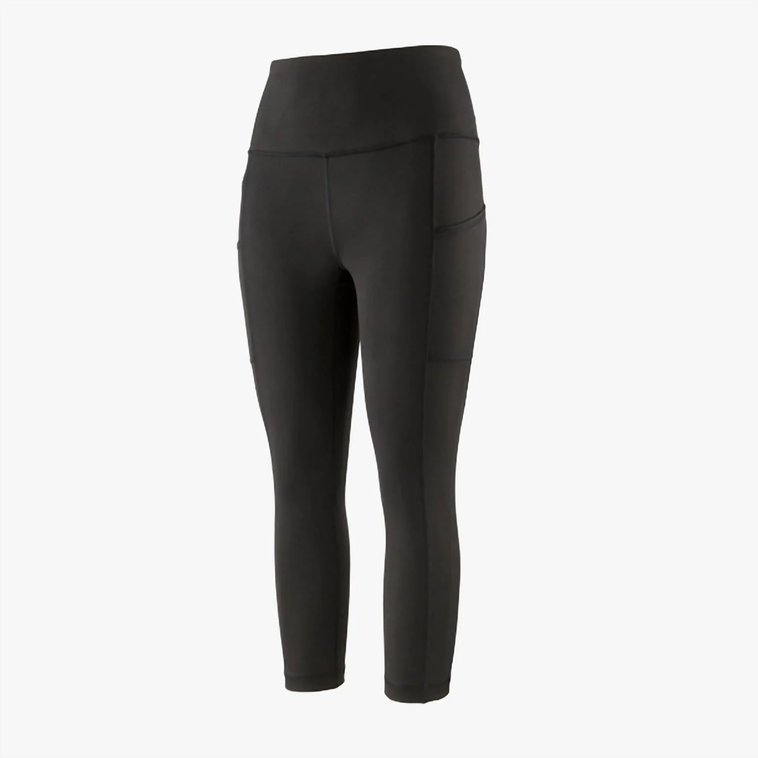 Lightweight Pack Out Cropped High Waist Pants In Black