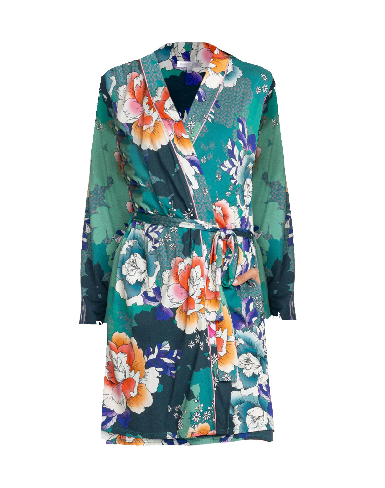 Johnny Was Women Tura Floral Wrap Style Sleep Robe Multi