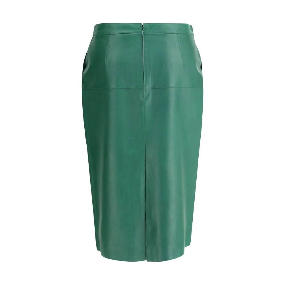 P.A.R.O.S.H. Leather midi Women's Skirt