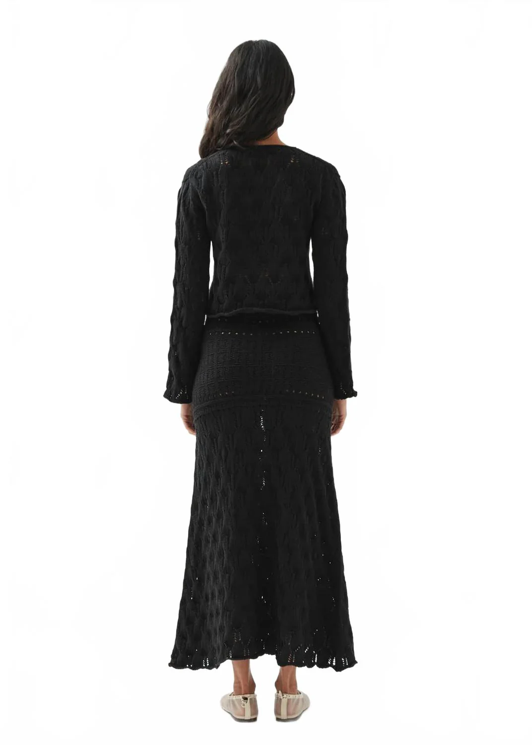 Mauver Tricot Skirt In Black