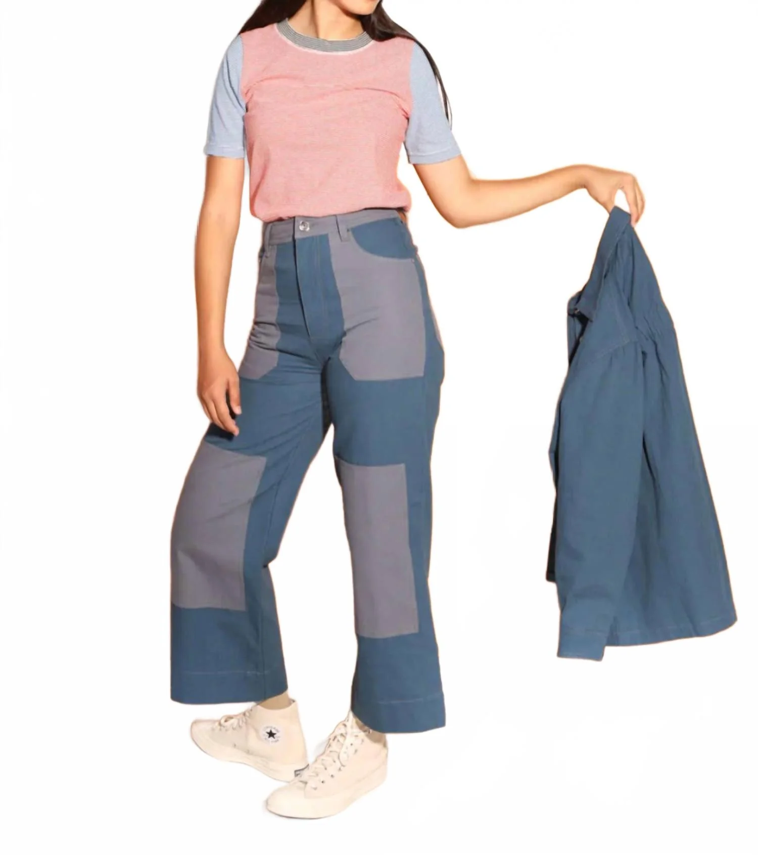 Wilder Wide Leg Trouser In Blue