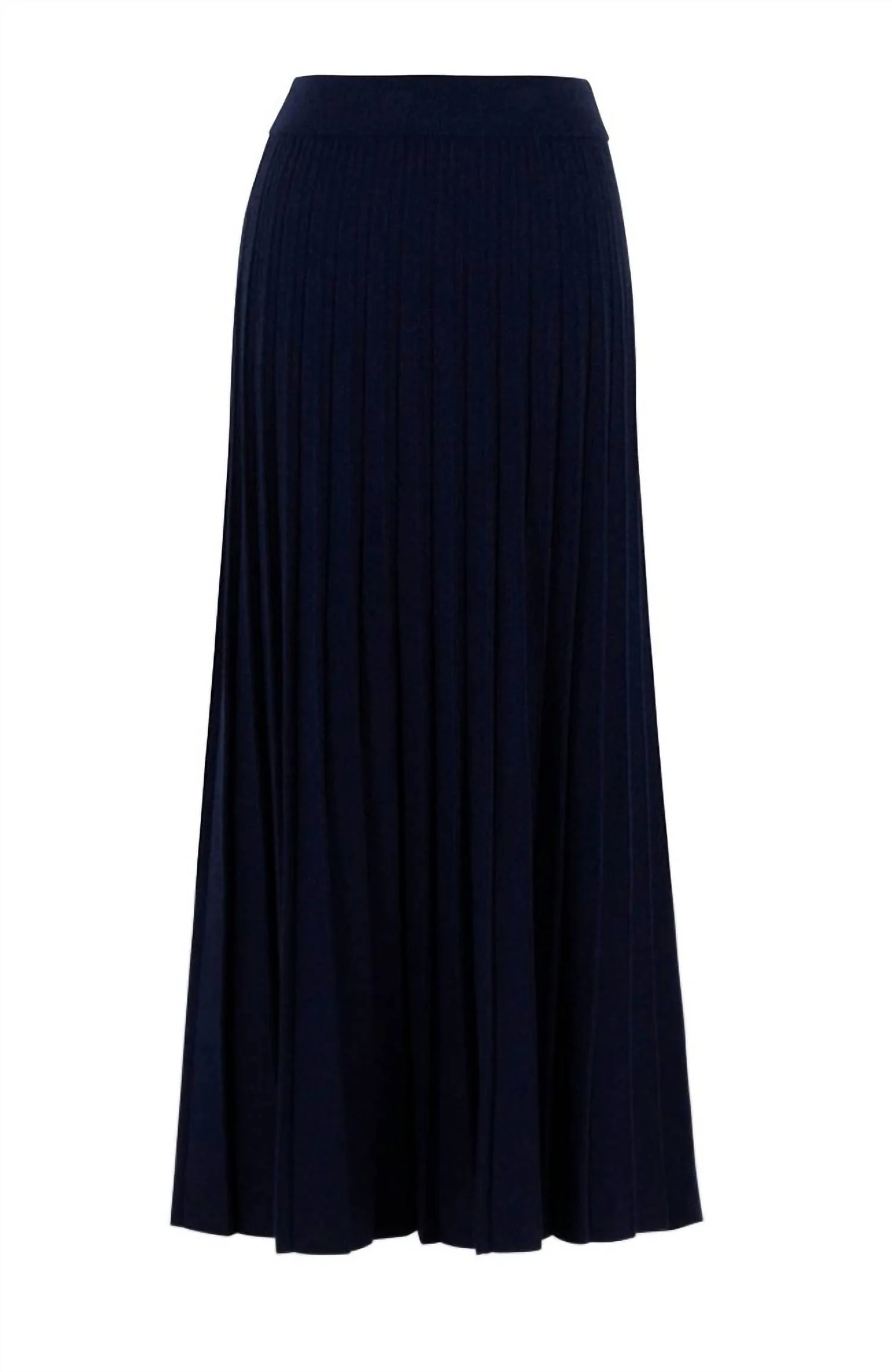 Knit Sweater Skirt In Navy