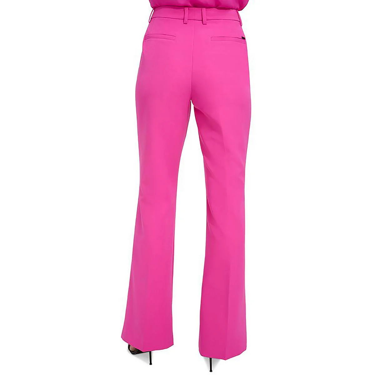 Womens Pintuck High Rise Bootcut Pants