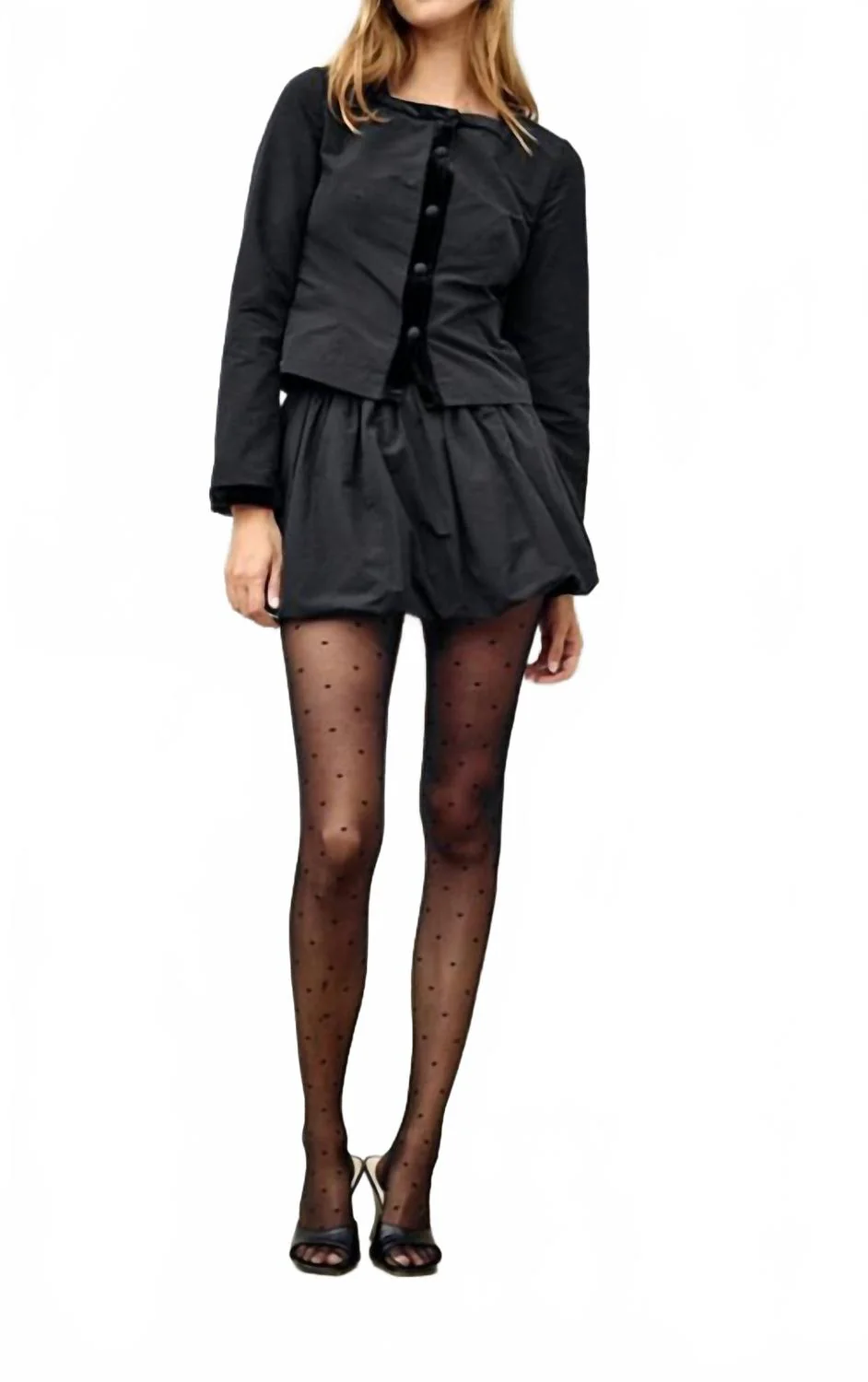 Antonia Bubble Skirt In Black