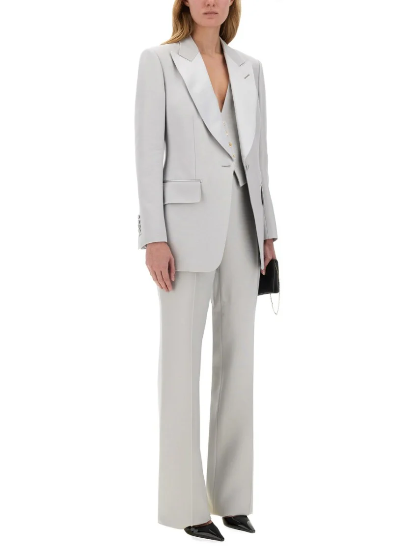 Barathea Silk Wool Vest