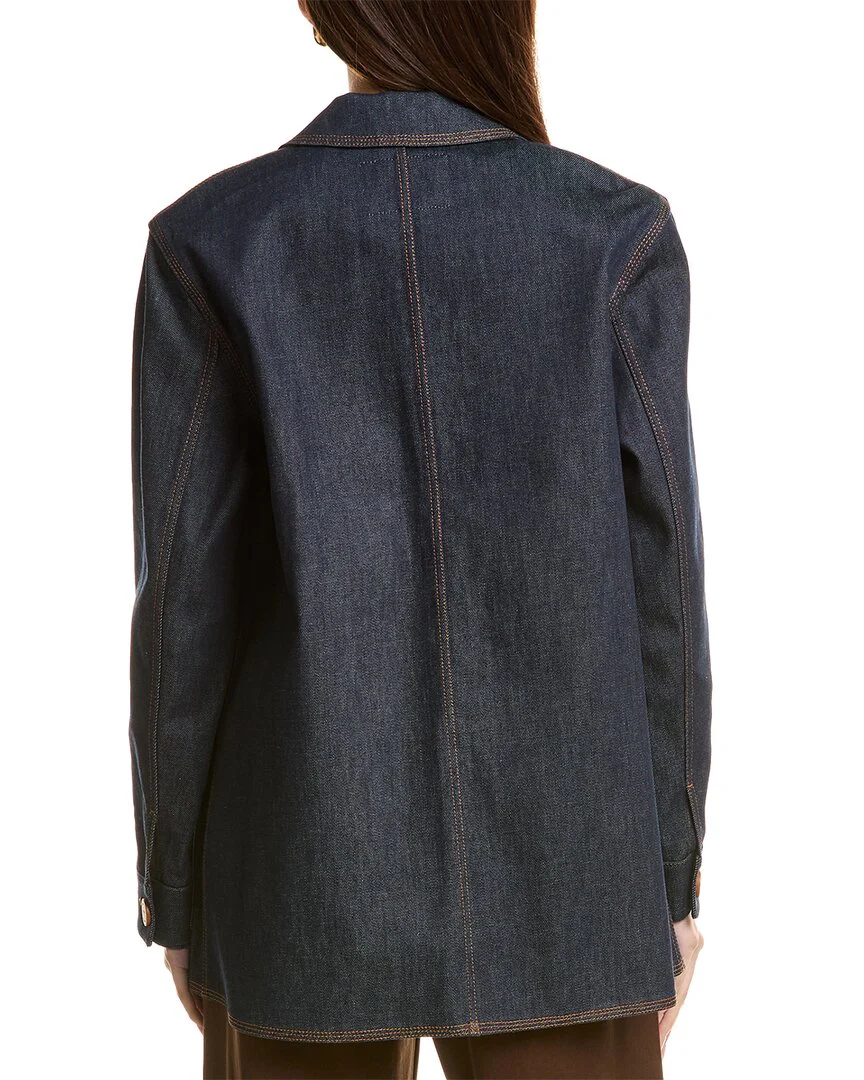 Lafayette 148 New York Notched Collar Chore Jacket