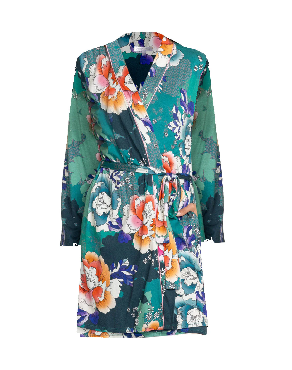 Johnny Was Women Tura Floral Wrap Style Sleep Robe Multi