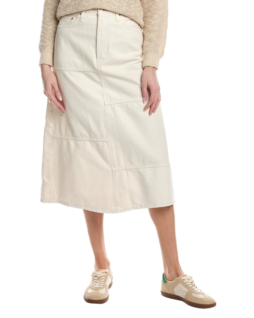 RE/DONE Mid-Rise Seamed Skirt