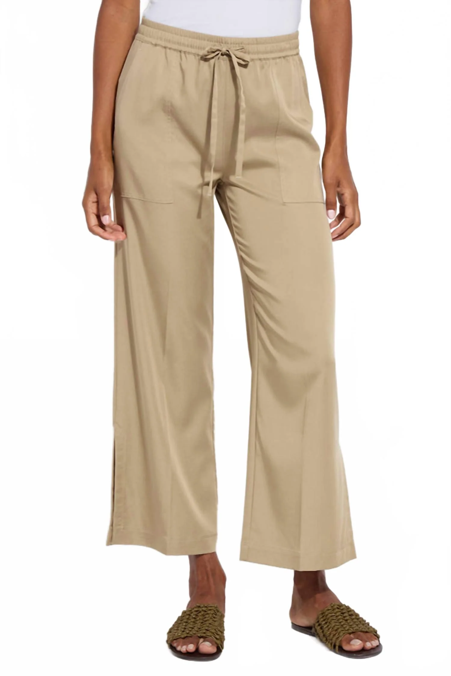 Women's Zena Drawstring Pant In Sandstone
