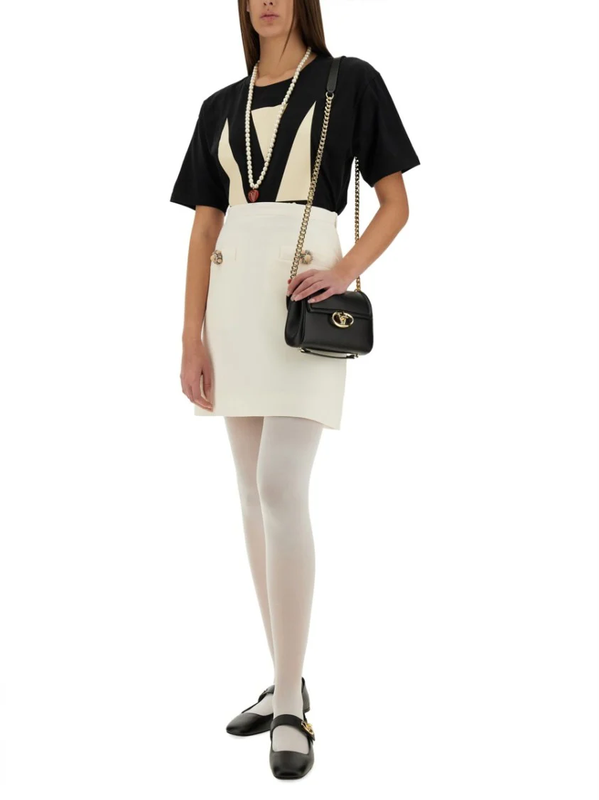 Solid Crepe Couture Skirt