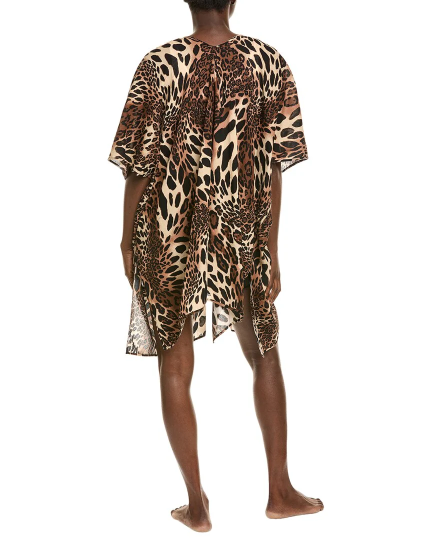 Natori Luxe Leopard Gauze Cover-Up
