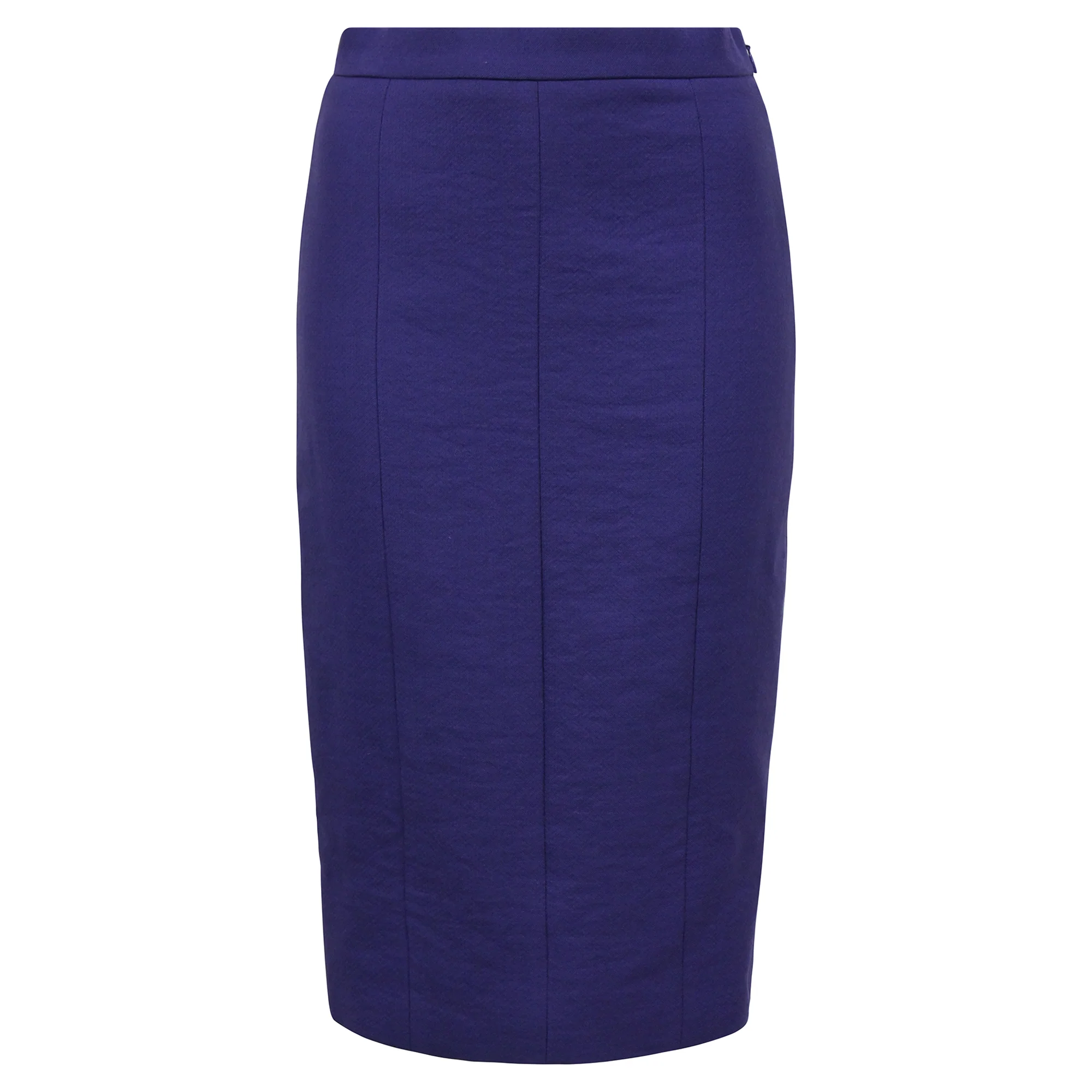 Moschino Paneled Pencil Skirt in Purple Wool