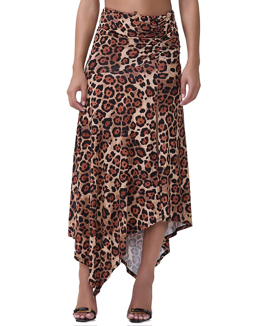 AFRM Mattie Side Ruched Slit Skirt